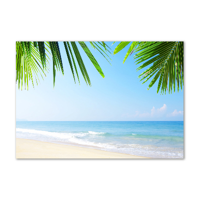 Foto glasbild Tropischer Strand