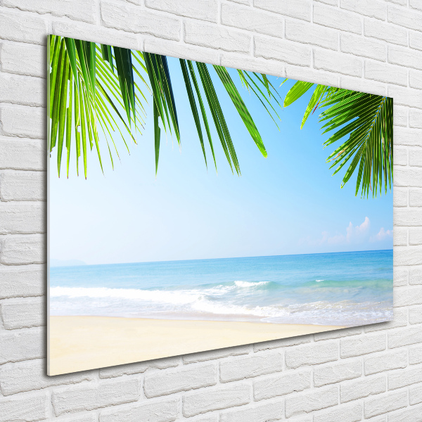 Foto glasbild Tropischer Strand