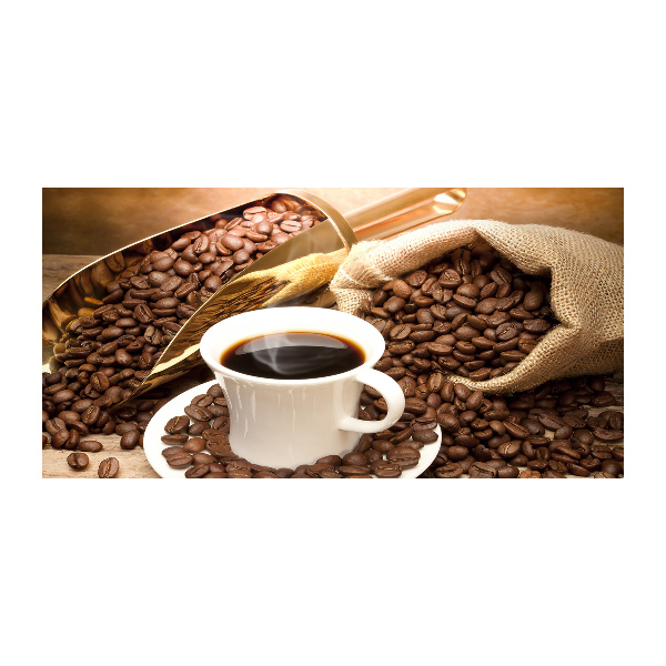 Bild auf glas Eine Tasse Kaffee