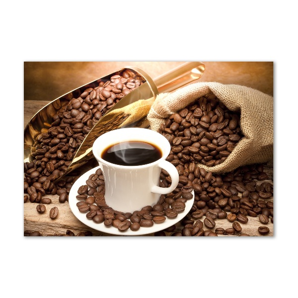 Bild auf glas Eine Tasse Kaffee