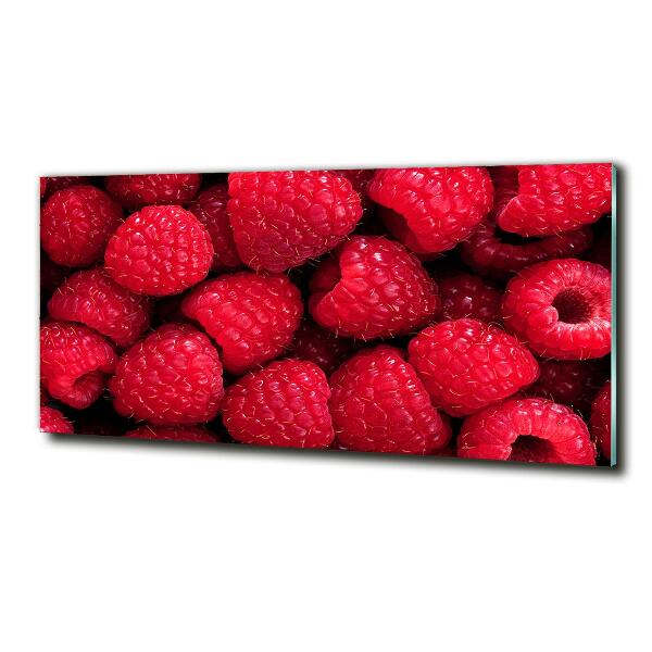 Foto glasbild Himbeeren