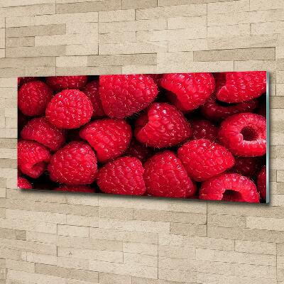 Foto glasbild Himbeeren