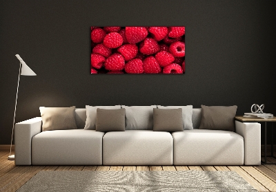 Foto glasbild Himbeeren