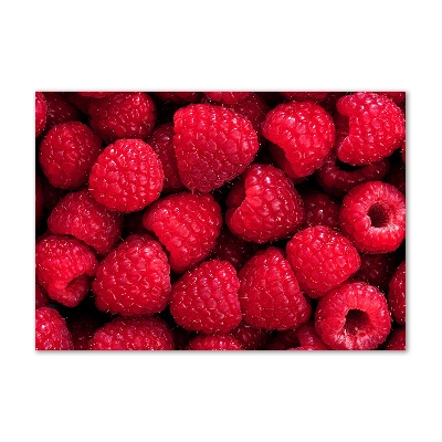 Foto glasbild Himbeeren