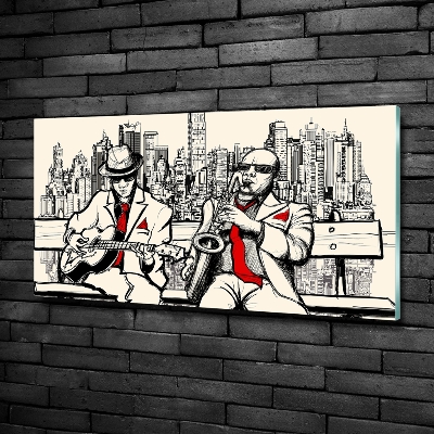 Bild auf glas New York Jazz