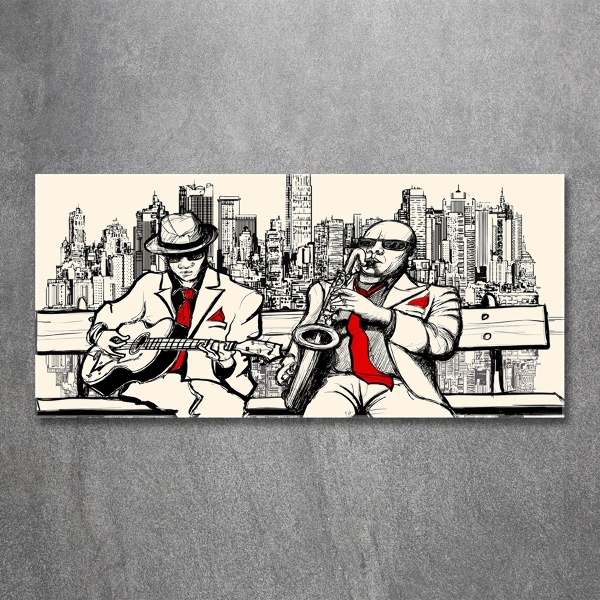 Bild auf glas New York Jazz