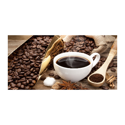 Foto glasbild Eine Tasse Kaffee