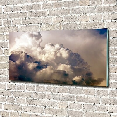 Glasbild Wolken am Himmel