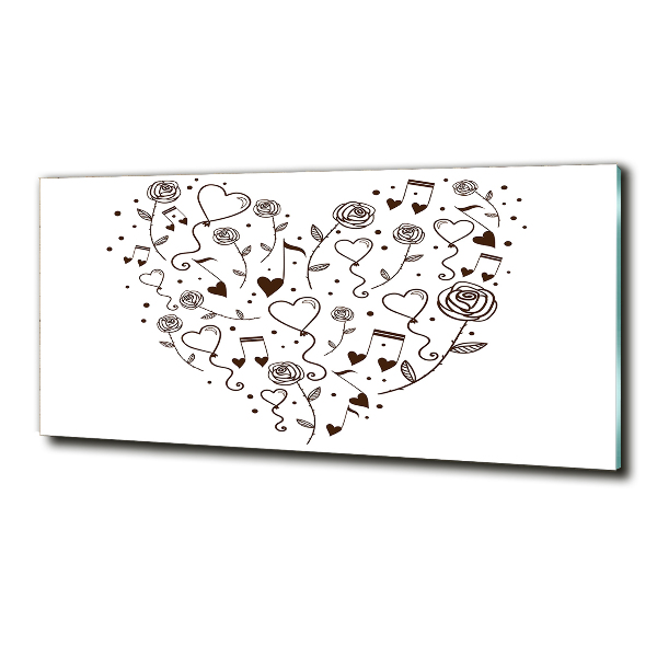 Bild auf glas Herz