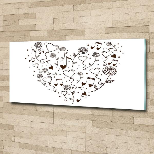 Bild auf glas Herz