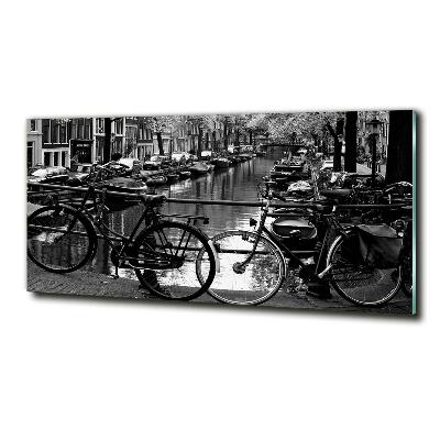 Foto glasbild Amsterdam Bikes
