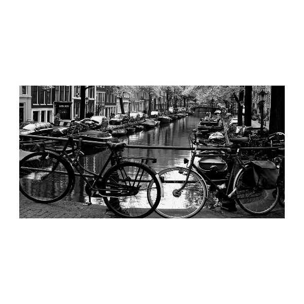 Foto glasbild Amsterdam Bikes