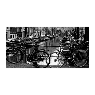 Foto glasbild Amsterdam Bikes