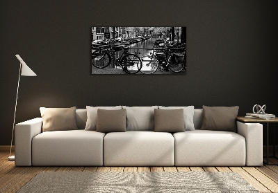 Foto glasbild Amsterdam Bikes