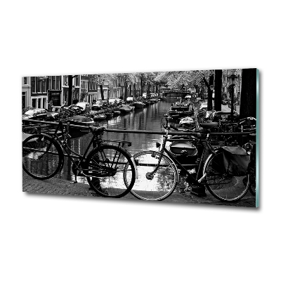 Foto glasbild Amsterdam Bikes
