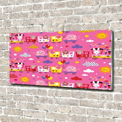 Bild auf glas Tiere im Zug