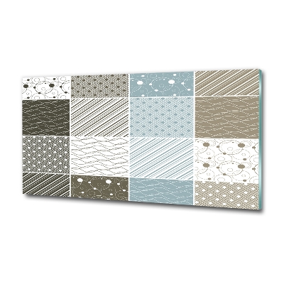 Glasbild Geometrische Muster