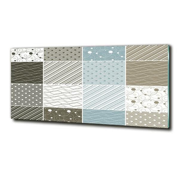 Glasbild Geometrische Muster