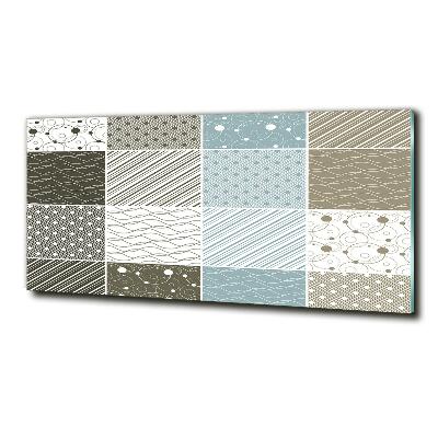 Glasbild Geometrische Muster