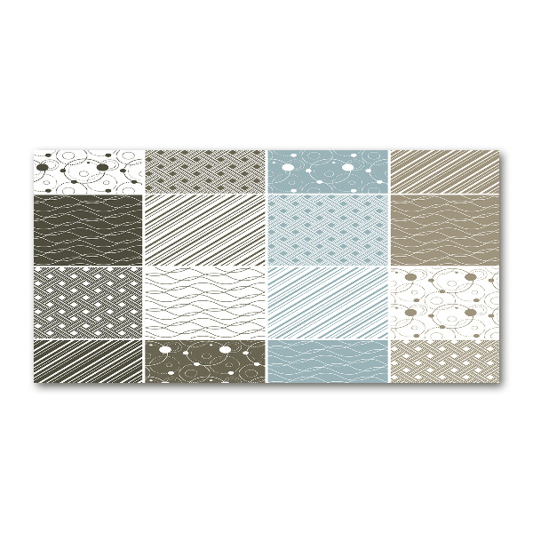 Glasbild Geometrische Muster