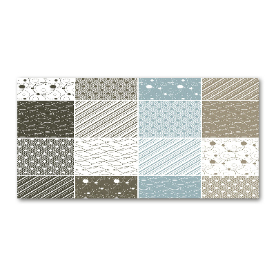 Glasbild Geometrische Muster