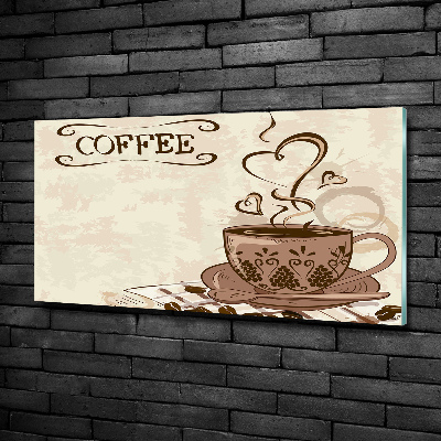 Glasbild Aromatischer Kaffee