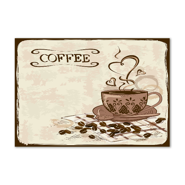 Glasbild Aromatischer Kaffee