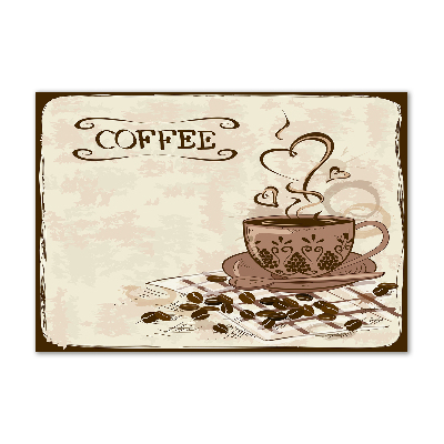 Glasbild Aromatischer Kaffee