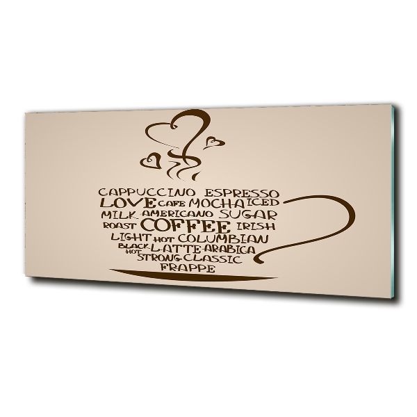 Foto glasbild Eine Tasse Kaffee