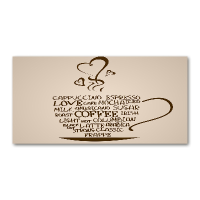 Foto glasbild Eine Tasse Kaffee