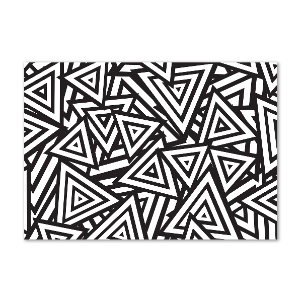 Bild auf glas Dreieckshintergrund