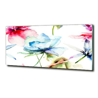 Bild auf glas Mohnblumen