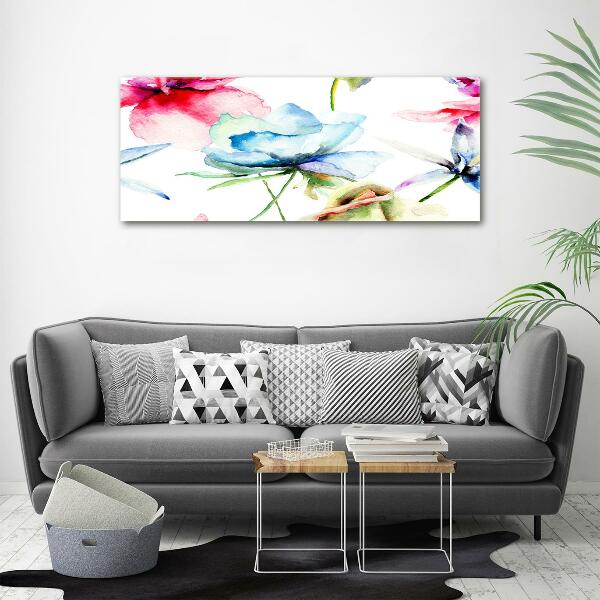 Bild auf glas Mohnblumen