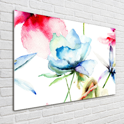 Bild auf glas Mohnblumen