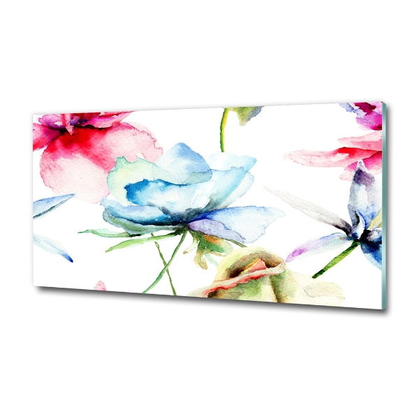 Bild auf glas Mohnblumen