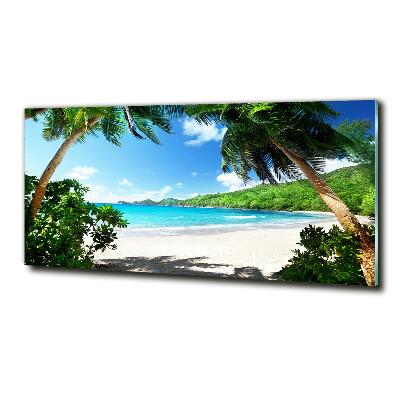Bild auf glas Strand der Seychellen