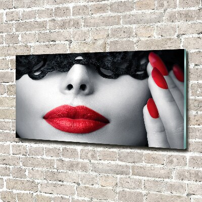 Bild auf glas Spitzenmaske