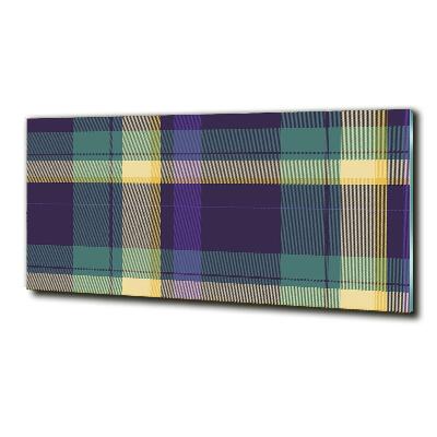 Glasbild Karierte Textur