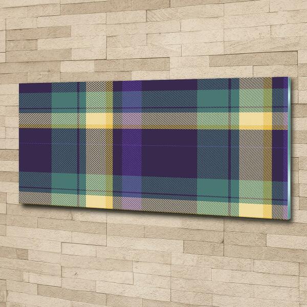 Glasbild Karierte Textur