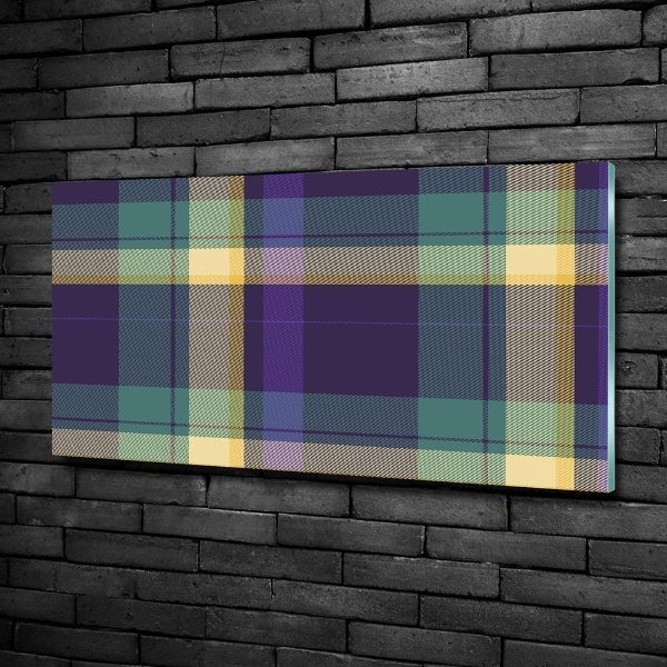 Glasbild Karierte Textur