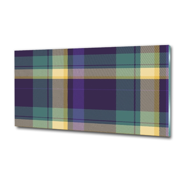 Glasbild Karierte Textur