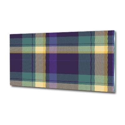 Glasbild Karierte Textur