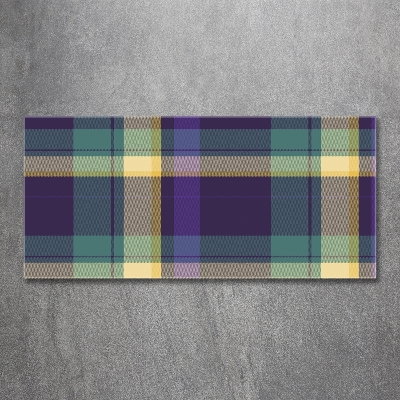 Glasbild Karierte Textur