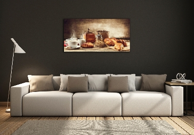 Glasbild Frühstück