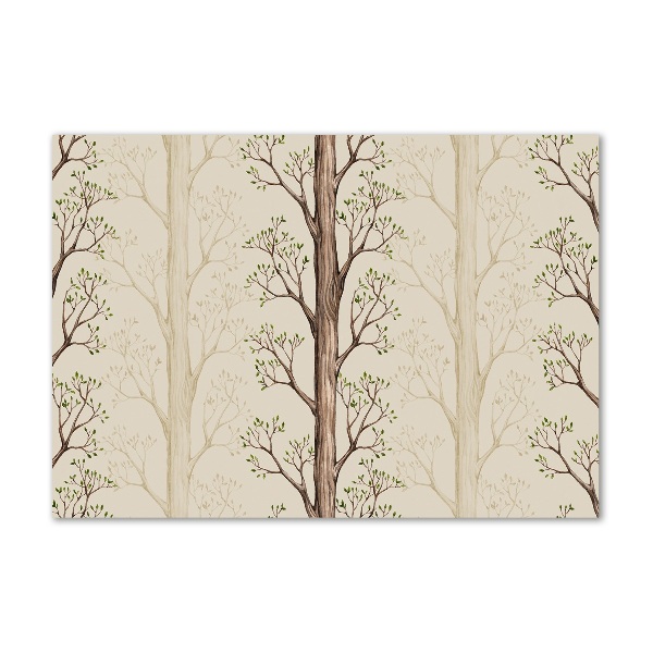 Glasbild Bäume