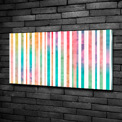 Glasbild Regenbogenstreifen