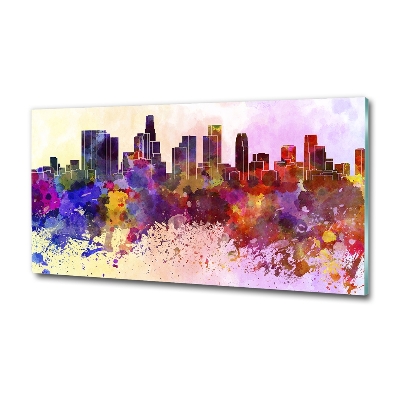 Glasbild Farben von Los Angeles