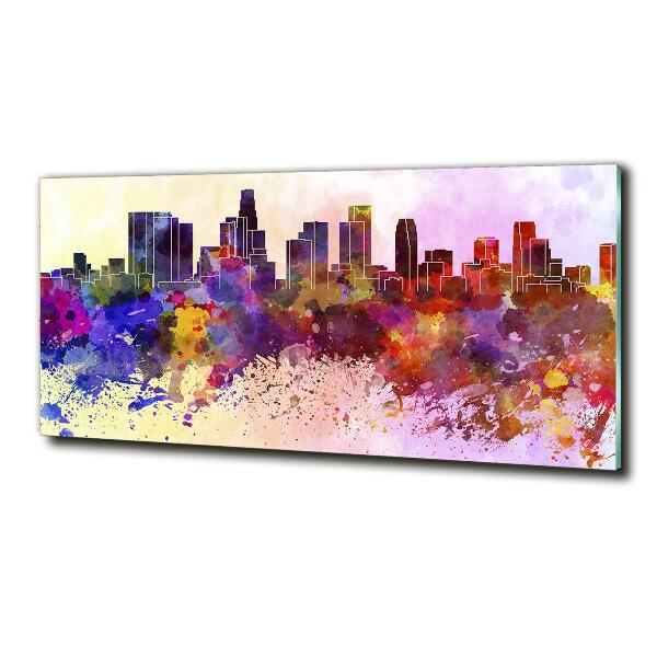 Glasbild Farben von Los Angeles