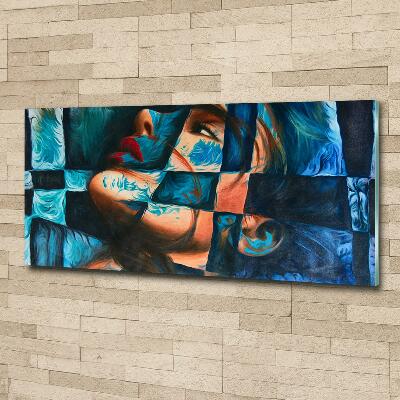 Foto glasbild Abstrakte Frau