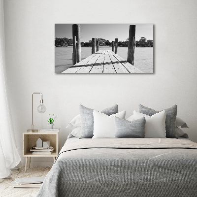 Bild auf glas Holzsteg